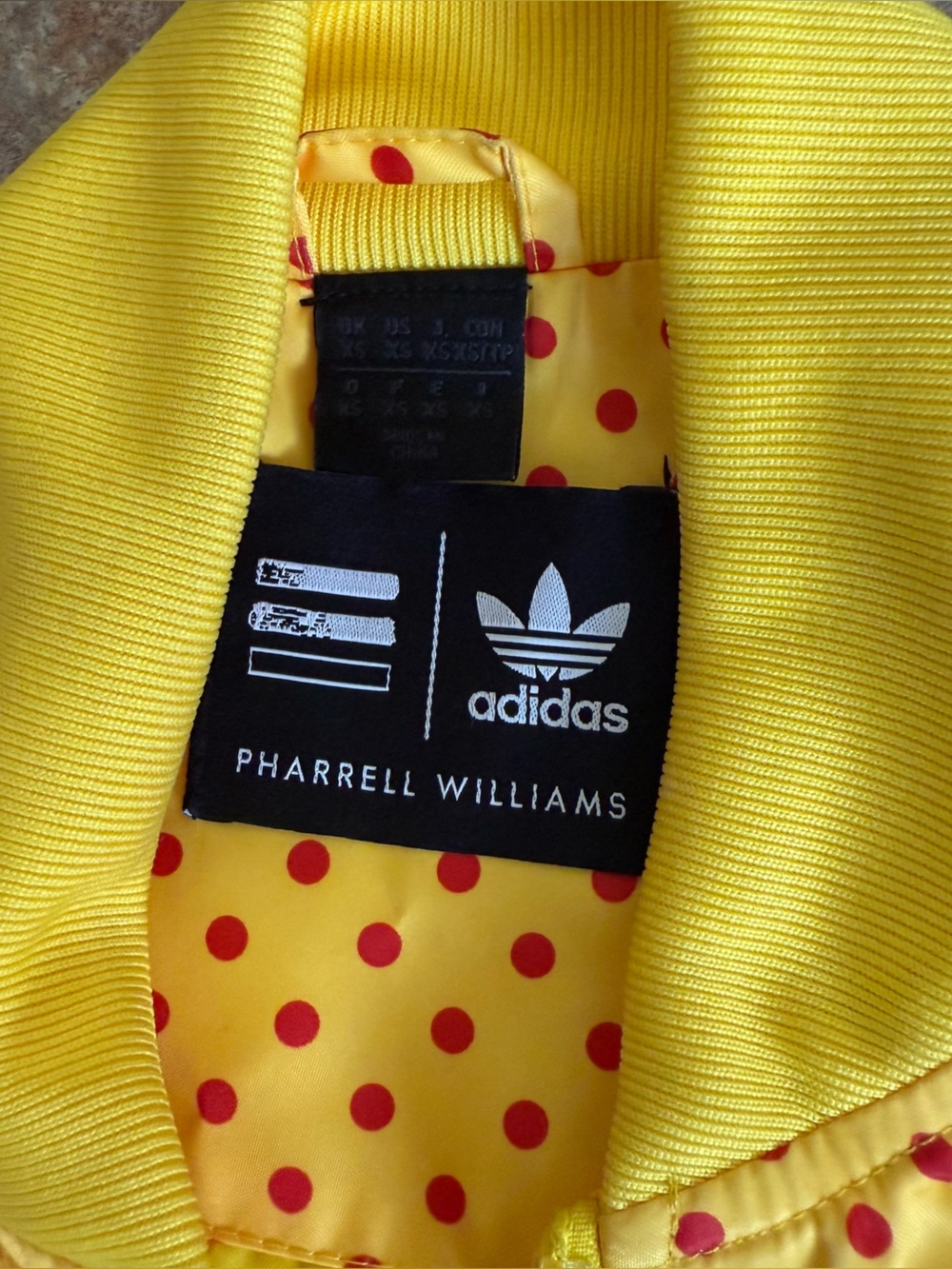 Adidas x Pharrell Williams Yellow Track Jacket w Polka Dots - Picture 3 of 8